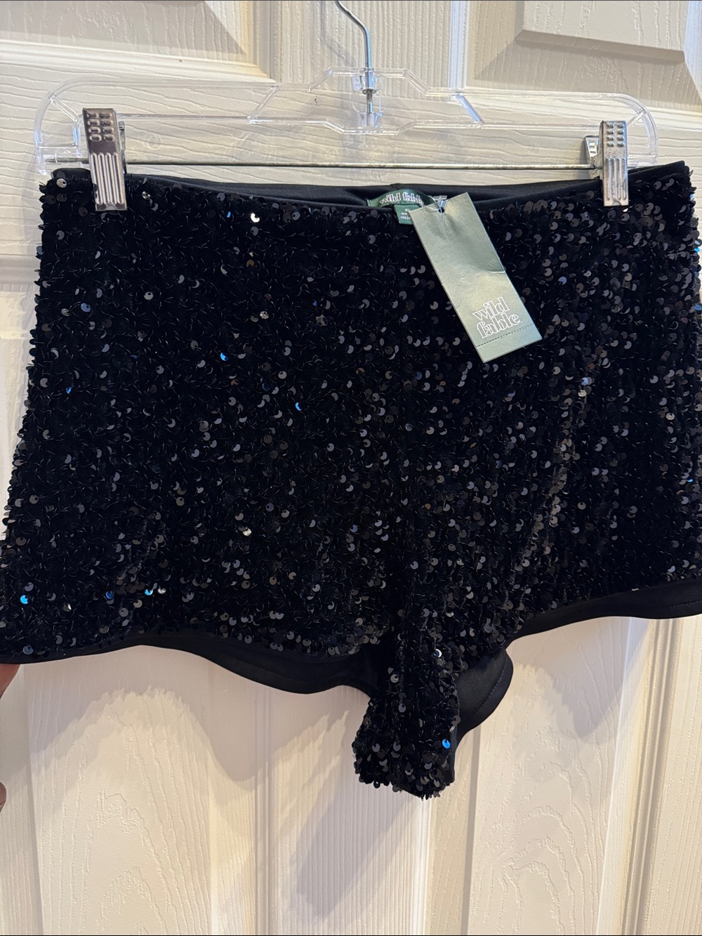 wild fable Black Sequin Bike Shorts